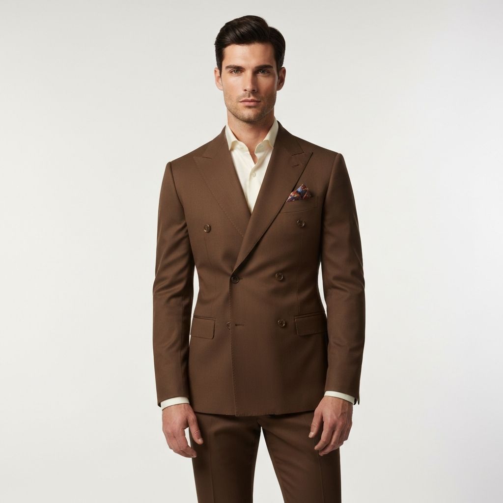 ABITO UOMO SPIGATO MARRONE