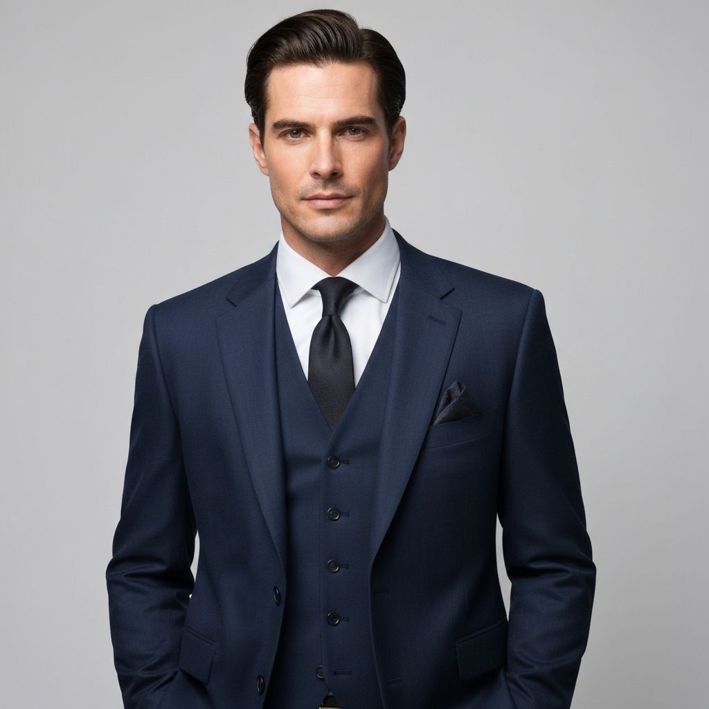 ABITO UOMO BLU NAVY SLIM MODERNO